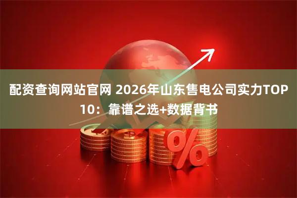 配资查询网站官网 2026年山东售电公司实力TOP10：靠谱之选+数据背书